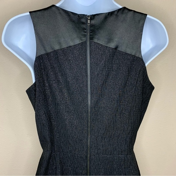 Size 4 Gianni Bini Black Shimmer Peplum Cocktail Dress Sleeveless Party Event - Picture 8 of 11